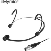 iiimymic Uni-directional Black Headset Microphone 4 Pin XLR TA4F Singing Headworn Mic For Shure Wireless BodyPack System