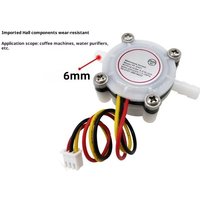1Pcs Flow Sensor Connected To 6mm Hose DIY Accessories Switch Meter Flowmeter Counter 0.3-6L/min Water Coffee