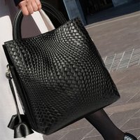 Aidrani-Sac à main pour femme, sac seau à texture tissée, plusieurs couleurs, grande capacité, neuf