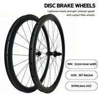 AliExpress NONE Gravel Wheelset 700c Carbon Road Wheels Clincher Disc 38/45/50mm Depth 28mm Width 36T Ratchet Center Lock UD Matte for Road Bike