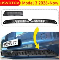 USVOTOV For 2026 Tesla Model 3 Grille Mesh Inserts Bemper Air Inlet Vent Grill Under Seat Air Vent Cover Anti-block Accessories