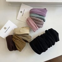 4 Set Solid Widen Thicken Hair Band Ropes Women Ponytail Holder Hair Tie Scrunchies Rubber Bands Korea Fashion Hair Accessories