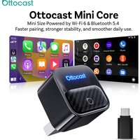 Ottocast Mini Core Wireless CarPlay Adapter Android Auto Adapter Wired to Wireless Dongle Fast Auto Reconnect Plug and Play NEW
