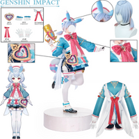 Sigewinne Cosplay Costume Genshin Impact Fontaine Sigewinne Anime Outfit Wig Stage Performance Cosplay for Halloween Cosplay