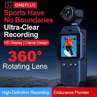 OnePus 4K Ultra HD Pocket Action Camera 360° Rotatable Vlog Wifi Sports Cam Waterproof Case Travel Bicycle Driver Recorder