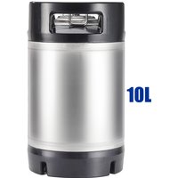 New 10L Ball Lock Keg Stainless Steel Beer Keg With Rubber Handle 2.5 Gallon Soda Keg Corny Keg For Beer Brewing