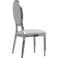 Dining Chair Banquet Light Luxury European Style Home Restaurant Backrest Stainless Steel General Table Chair High Back