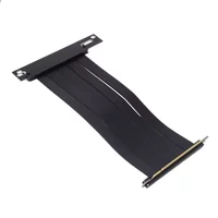 PCI-E Express 4.0 16X Riser Video Card Extension Shielded Flexible Cable 90° 180° 270° Slots Mounting GPU Lossless Black for GPU