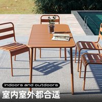 Waterproof Outdoor dinner table Balcony courtyard leisure Simple garden indoor computer desk table patio furniture
