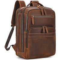 Retro Fashion Leather Men Backpack Business Male 15 16" Laptop Bag Daypacks Large Capacity Travel College School Bag Large