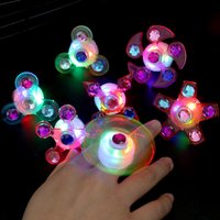 Glowing small toy creative new fingertip spinning top ring bracelet fun little gift