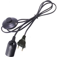 1.8M 3.5M Power Cord Cable E27 Lamp Bases plug with Foot switch wire for Pendant LED Bulb E14 Hanglamp Suspension Socket Holder