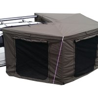 Custom Car Awning 270 Degree Retrac Car Side Awning PU2000mm UV50 with Waterproof Storage Bag for Truck SUV Van Campers