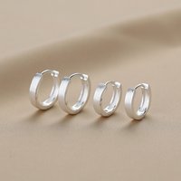 New 925 Sterling Silver Round Earrings Cool Charm Simple Style Earrings Beautiful Jewelry for Women Birthday Party Gift