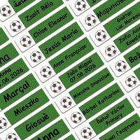 80/160/240pcs Personalized Name Stickers Custom Waterproof Labels Stick on Tag Kids Teacher Parents School Daycare - Soccer Ball