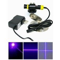 Fokussierbares 405 nm 100 mW 200 mW 300 mW blaues/violettes Laser-Locator-Modul 16 x 68 mm mit Adapter und Halterung
