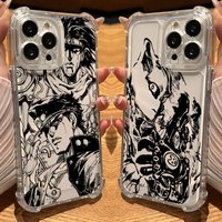 JOJO Kujo Jotaro Anime Clear Case For iPhone 17 16 15 14 13 12 11 Pro Max 16e 17e Air 13 15 Plus XS X 7 8 Shockproof Phone Cover