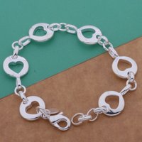 925 Sterling Silver Bracelet Nice Classics Heart for Women Fashion Simple Engagement Wedding Jewelry High Quality Gifts Party