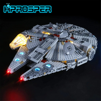 HPROSPER 5V LED Light (No Model) For LEGO 75257 Star Wars Millennium Falcon Light Up your Building Blocks With battery box