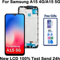 100% Test OLED TFT For Samsung A15 4G SM-A155F LCD Display Touch Screen Digitizer Assembly For Samsung A15 5G A156 SM-A156B LCD