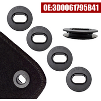 4sets Car Floor Mat Fastener Clips Carpet Oval Clips 3D0864851B41 3D0061795B41 for VW Golf GTI Seat Leon MK1 Skoda Octavia Fabia