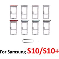 For Samsung S10 G973F G973 Phone New SIM Card Tray Housing Micro SD Card Holder Pocket For S10 Plus S10+ G975F G975