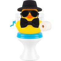 Car Rubber Ducks, Mini Yellow Ducky for Dashboard Decoration Accessories with Gentleman Hat Sunglasses