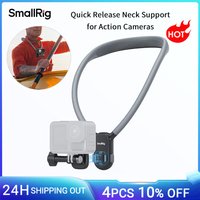SmallRig Magnetische Halshalterung für Action-Kamera Schnellverschluss mit Ein-Klick-Bedienung für GoPro Hero 12 für DJI OSMO 360/Nano/Action 6/5 Pro/4