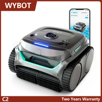 Automatic Robotic Pool Vacuum with Dual-layer Filtration, 3Hours Long Battery Life, APP Control, Scheduled Periodic