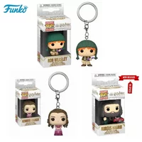 Funko Pop Harri Potter Hermione Granger Rubeus Hagrid Ron Weasley Keychain Toy Vinyl Figures Pocket Pop Keychain Collection Toys