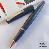 1 PCS JINHAO 80 Carbon fiber Series Silver/Grey Clip Iridium Fountain Ink Pen