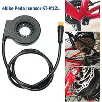 AliExpress NONE Electric Bicycle Pedal Sensor KT-V12L Easy Fitting Hall Speed Cadence Pedal Black Dual PAS Sensor Parts Ebike Sensors Assis H7A0