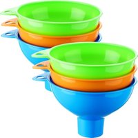 1 Pcs Funnel Household Armrest Hanging Hole Car Refueling Funnel Wide Mouth Multipurpose Plastic Wine Leakage Jam Funnel