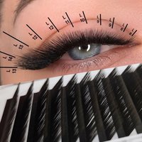 L Curl Easy Fanning Wimpernverlängerungen Neue Mode Professionelle Wimpern Großhandel L-Form Einzelne Wimpern für Make-up