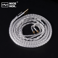 NICEHCK IcyMoon HiFi Słuchawki Douszne IEM Kabel OCC+Posrebrzany OFC 2Pin/QDC do Nova WAN ER Gate Zero EDX ZSN Conch Vivace ZVX