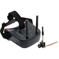 5.8G 40CH Dual Antennas FPV Goggles Monitor Video Glasses Headset HD 5.8G 25mW transmitter fpv camera + Osd for RC FPV Drone