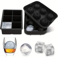 1pack Ice Silicone Cube Mold Tray 6-Grid DIY Freeze Ice Maker Creative Ice Cube Mold Barware Tools Perfect for Freezer, Cocktail