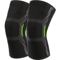 2pcs High-Elasticity Compression Knee Sleeves-Breathable Supportive Workout Knee Braces Reinforced Knee Pad Design For Gym