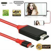 USB C HDMI Cable Type C To HDMI Adapter Home Office HDMI-Compatible Converter 6FT 1080P HD TV Cable For Phones Samsung Galaxy