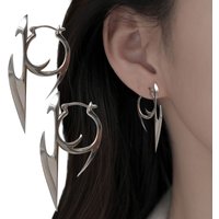 Cyberpunk Personality Design Darts Shape Ear Pendants Gothic Earrings Hip Hop Eardrop Unisex Jewelry Accessories Gift