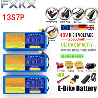 13S4P 48V 26Ah 20Ah Suitable for 500W-1000w Electric motorcycle scooter Electric , 18650 Rechargeable Lithium-ion Battery Pack