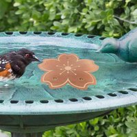 Rust-resistant Birdbath Bowl Bird Bath Copper Disk Purifier Plate Copper Purification Cleaner With Triple-Point Support For Bird