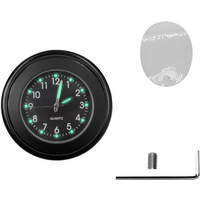 AliExpress NONE Aluminum Luminous Quartz Watch 22-25mm Motorcycle Scooter Bicycle Handlebar Mount Clock Time Display Clock Moto Accessories