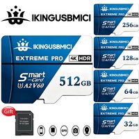 Stable SD Cards Micro TF SD Card TF Cards Memory Card 64GB 128GB 256GB 32GB 512GB 4K High Transfer C10 for Phone Smartphone PC