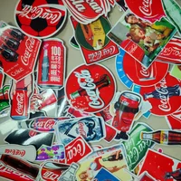 AliExpress Bandai 76pcs Coke Laptop Bike Car Decoration Waterproof Sticker