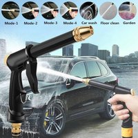 High pressure Car Wash Water Gun Automobile New Copper plated Nozzle Thickened Long Rod Family Car Dual purpose