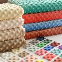 3D Massage Ball Velvet Fabric Class A Standard Baby Soft Short Velvet Bubble Comforter Quilt Blanket Bedding DIY Sewing Fabric