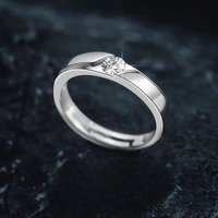 925 Sterling Silver Rings Zircom For Women Man Exquisite Student Girlfriend Silver Jewelry Accessories Wedding 4-10#