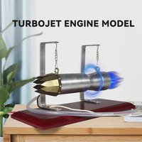 Aircraft Engine Turbojet Engine Model All Metal To Build Fuel Paraffin Can Start Science Experiment Teaching Aids Model Toys