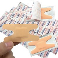 50pcs/set H Shape Band Aid PE Plaster Skin Patch First Aid Strips Breathable Adhesive Bandages for Wound Emergency Dressing Tape